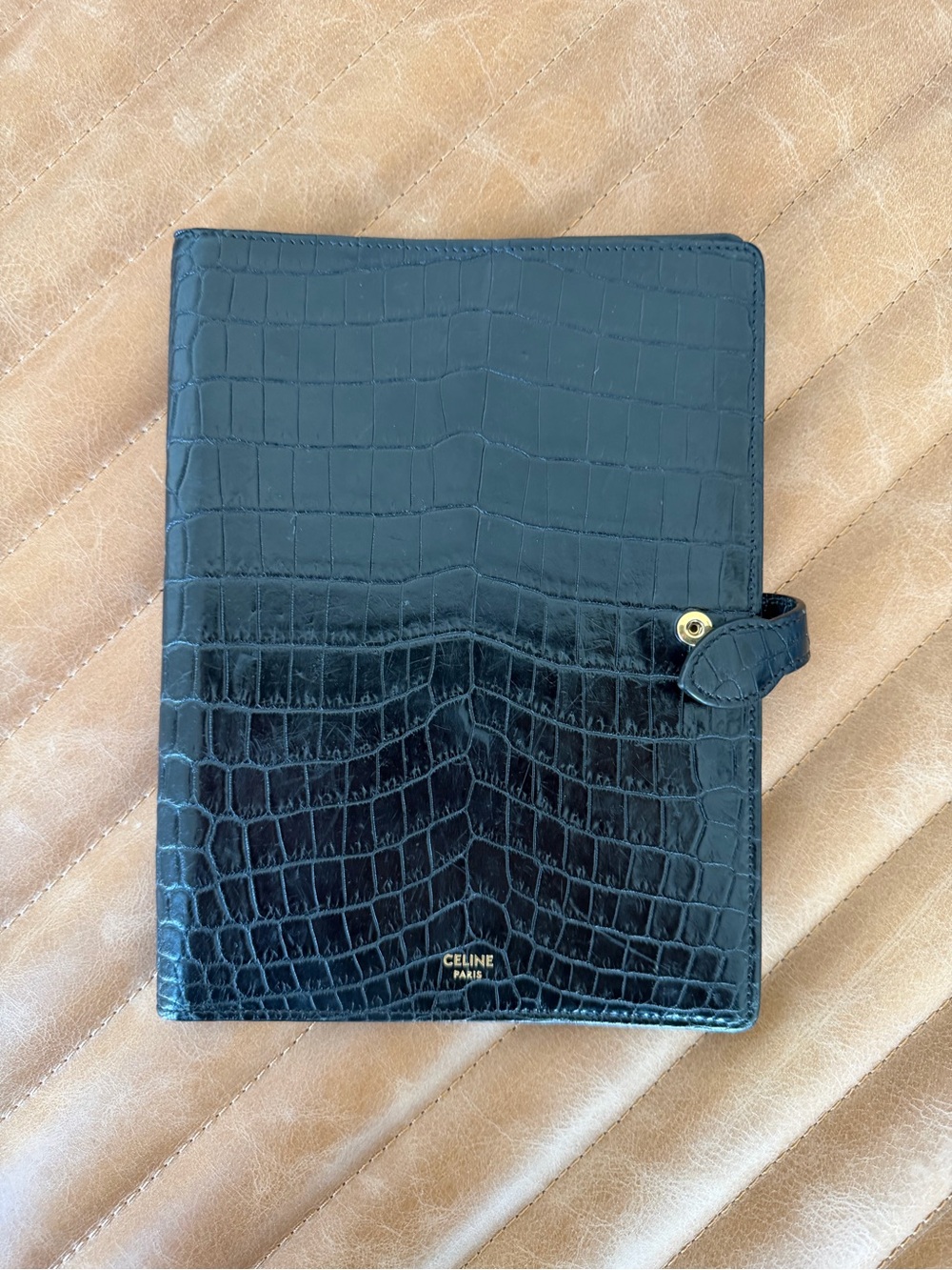 Celine sold out MEDIUM NOTEBOOK COVER IN CROCODILE NILOTICUS